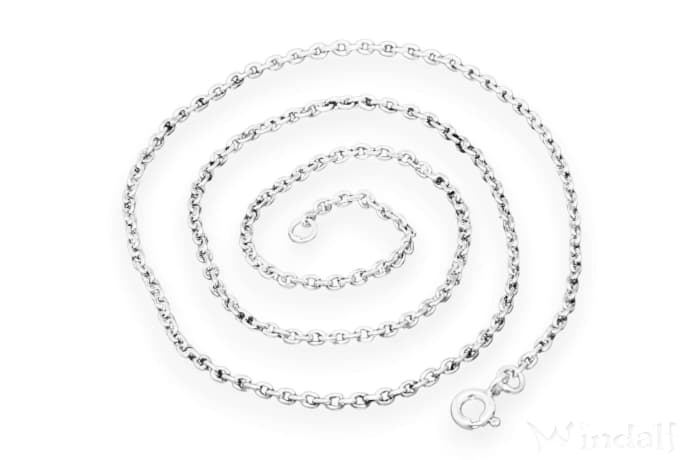 WINDALF Zarte Damen Halskette NOIRA 40 cm Halsschmuck Silber - Windalf.de