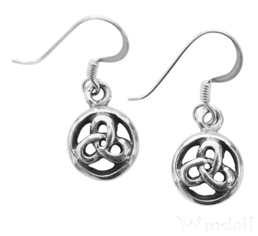 WINDALF Celtic Damen Ohrringe TRINA 1.3 cm Keltische Dreiheit Silber WINDALF Celtic Damen Ohrringe TRINA 1.3 cm Keltische Dreiheit Silber - Windalf.de
