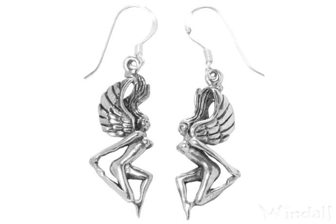 WINDALF Bohemia Damen Ohrhänger ARIANWEN 3 cm Tanz der Elfen Silber - Windalf.de