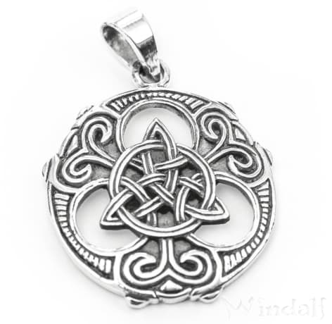 WINDALF Schmuck Anhänger ALIX Ø 2.3 cm Keltische Triade Silberschmuck Silber - Windalf.de
