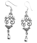 WINDALF Damen Ohrringe LIASA 4.3 cm Bohemia Ornamente Silber WINDALF Damen Ohrringe LIASA 4.3 cm Bohemia Ornamente Silber - Windalf.de