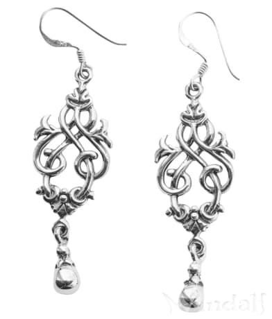 WINDALF Damen Ohrringe LIASA 4.3 cm Bohemia Ornamente Silber WINDALF Damen Ohrringe LIASA 4.3 cm Bohemia Ornamente Silber - Windalf.de