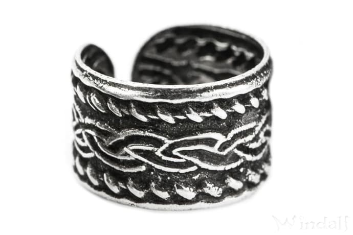 WINDALF Ohrklemme Haarschmuck ANAYN  Ø 10 mm Keltischer Knoten Silber - Windalf.de