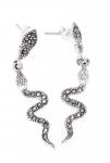WINDALF Ohrringe CAILIN 4.3 cm Schlangen Schmuck Silber WINDALF Ohrringe CAILIN 4.3 cm Schlangen Schmuck Silber - Windalf.de