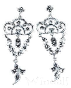 WINDALF Ohrringe JASINA 5.5 cm Markasit Schmuck Silber WINDALF Ohrringe JASINA 5.5 cm Markasit Schmuck Silber - Windalf.de