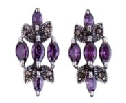 WINDALF Bohemia Ohrringe AKIRA 2.1 cm Crystals Amethyst Kristall Silber WINDALF Bohemia Ohrringe AKIRA 2.1 cm Crystals Amethyst Kristall Silber - Windalf.de