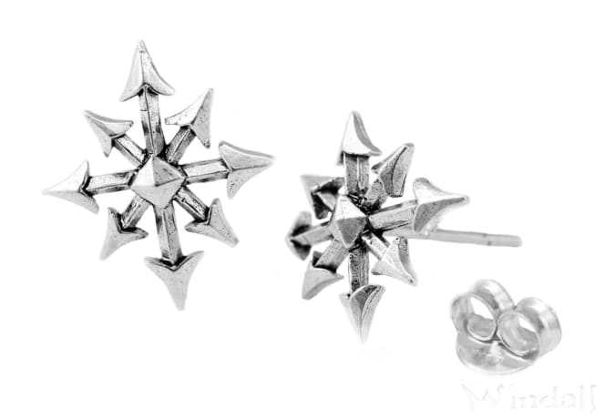 WINDALF Ohrstecker ERYS 13 mm Chaos Stern Schmuck-Ohrringe Silber WINDALF Ohrstecker ERYS 13 mm Chaos Stern Schmuck-Ohrringe Silber - Windalf.de