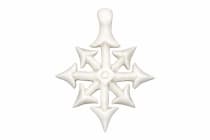 WINDALF Schmuck Anh&auml;nger STAR 3.5 cm Chaos Stern Handarbeit aus Knochen - Windalf.de