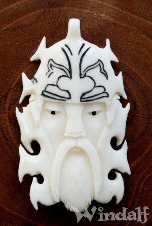 WINDALF Schmuck Anhänger WOTAN 5 cm aus Knochen WINDALF Schmuck Anhänger WOTAN 5 cm aus Knochen - Windalf.de