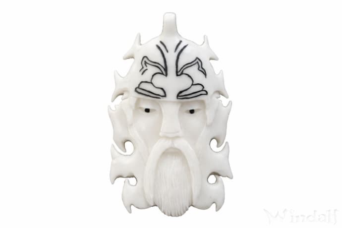 WINDALF Schmuck Anh&auml;nger WOTAN 5 cm aus Knochen - Windalf.de