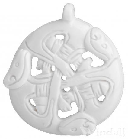 WINDALF Schmuck Anhänger Wilde Jagd 3.8 cm Handarbeit aus Knochen - Windalf.de