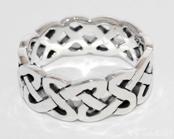 2 Stück Herren Ringe Edelstahl - Keltischer Knoten Design, Verstellbare Siegelringe Schwarz/Silber