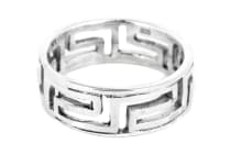 WINDALF Freundschafts Ring SIRAN 7 mm Mäander Symbole Partnerring Silber WINDALF Freundschafts Ring SIRAN 7 mm Mäander Symbole Partnerring Silber - Windalf.de