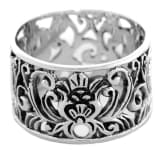 WINDALF Breiter Bohemian Damen Ring FIANA 13 mm Mittelalter-Ornamente Silber WINDALF Breiter Bohemian Damen Ring FIANA 13 mm Mittelalter-Ornamente Silber - Windalf.de