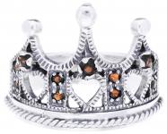 WINDALF Damen Statementring ANDRIA 16 mm Kronenring Rote SteineSilber WINDALF Damen Statementring ANDRIA 16 mm Kronenring Rote SteineSilber - Windalf.de