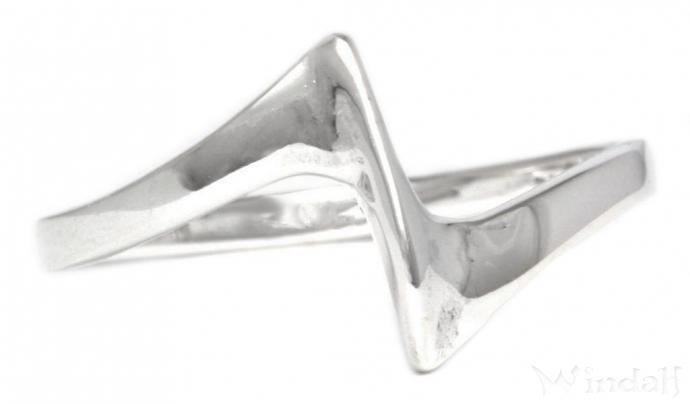 WINDALF Zarter Vintage Damen Ring RHONA 10 mm Blitz Ornament Midi-Ring Silber - Windalf.de