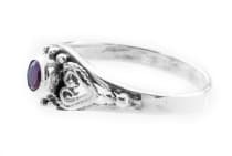 WINDALF Zarter Damen Ring ANELY 7 mm Amethyst Bohemia Schmuck Silber - Windalf.de