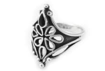 WINDALF Damen Ring SHAINA 2 cm Schwarzer Onyx Gothic-Schmuck Silber WINDALF Damen Ring SHAINA 2 cm Schwarzer Onyx Gothic-Schmuck Silber - Windalf.de
