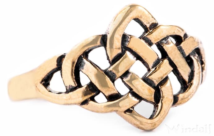 WINDALF Keltischer Damenring BELTANE 10 mm Celtic Schmuck Ring Bronze - Windalf.de