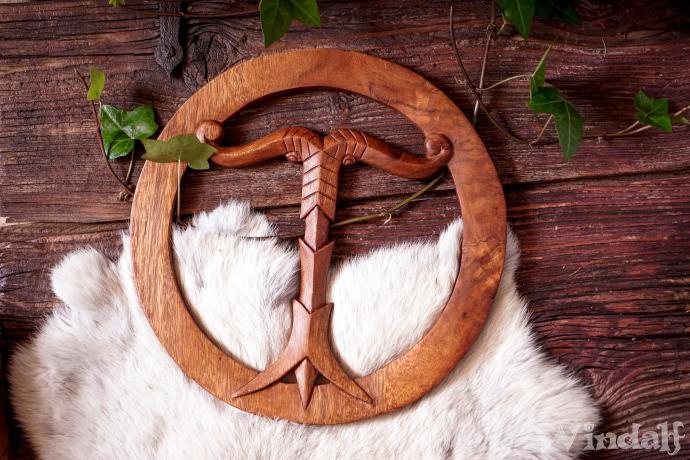 WINDALF Asatru Wanddeko IRMINSUL Ø 32 cm Wikinger Wandschmuck