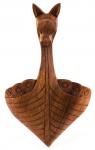 WINDALF Vikings Wanddeko ERATHOR 30 cm Wikingerschiff Geschnitztes Ornament Handarbeit Holz - Windalf.de