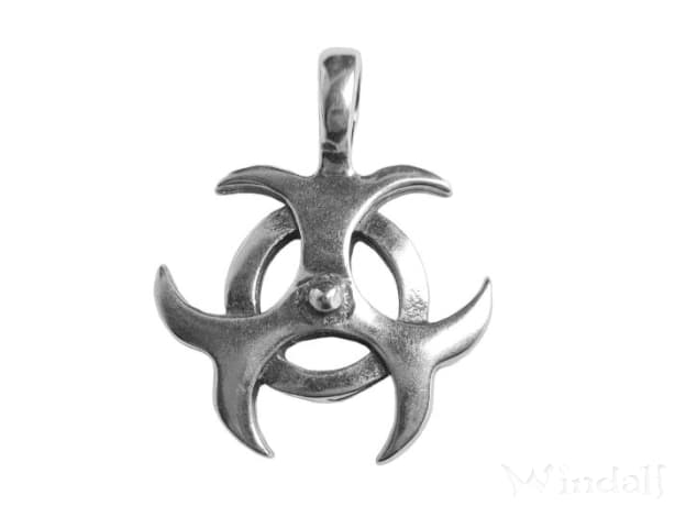WINDALF Schmuck-Anhänger BIOHAZZARD 3.4 cm Silber WINDALF Schmuck-Anhänger BIOHAZZARD 3.4 cm Silber - Windalf.de