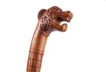 WINDALF Wikinger Wanderstab OSEBERG 180 cm Vikings Wanderstock Handarbeit - Windalf.de