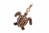 WINDALF Schmuck Anhänger LANY 2.4 cm Glücks Schildkröte Vintage Bronze - Windalf.de