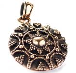 WINDALF Schmuck Anhänger AVICIA 3.5 cm Goldene Sonne Bronze - Windalf.de