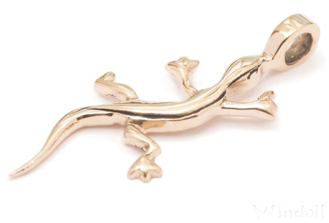 WINDALF Schmuck Anhänger LIZZY 4.8 cm Eidechse Bronze - Windalf.de