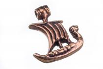 WINDALF Schmuck Anhänger NORDWIND 2.6 cm Drachenboot Viking Bronze - Windalf.de