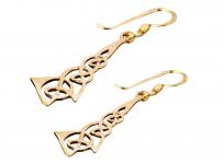 WINDALF Lange Skandinavische Ohrhänger TRINY 4.7 cm Keltische Knoten Ohrschmuck Bronze WINDALF Lange Skandinavische Ohrhänger TRINY 4.7 cm Keltische Knoten Ohrschmuck Bronze - Windalf.de