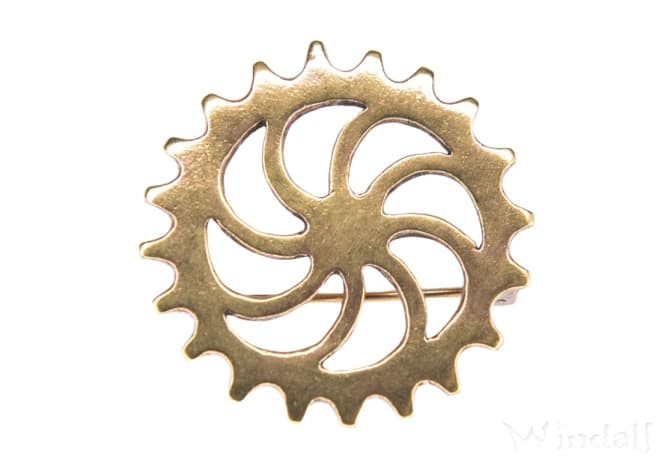 WINDALF Vikings Vintage Fibel ROMAN SUN Ø 3.8 cm Wikinger Sonne Gewandschmuck Bronze WINDALF Vikings Vintage Fibel ROMAN SUN Ø 3.8 cm Wikinger Sonne Gewandschmuck Bronze - Windalf.de