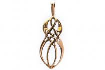 WINDALF Schmuck Anhänger SIANA 4.2 cm Keltischer Liebesknoten Bronze - Windalf.de