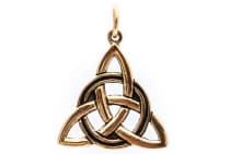 WINDALF Keltischer Schmuck-Anhänger ALECIA 2.5 cm Keltischer Knoten Bronze - Windalf.de