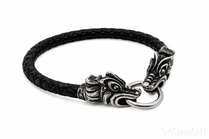 WINDALF Kelten Armband GROND 24 cm Freundschaftsband Celtic Dogs Zinn - Windalf.de