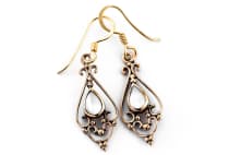 WINDALF Damen Ohrhänger VENUS 3.9 cm Bohemia Perlmutt Ohrschmuck Bronze WINDALF Damen Ohrhänger VENUS 3.9 cm Bohemia Perlmutt Ohrschmuck Bronze - Windalf.de