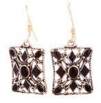 WINDALF Bohemia Ohrhänger BYZANZ 3.5 cm Mittelalter-Schmuck mit Onyx Bronze WINDALF Bohemia Ohrhänger BYZANZ 3.5 cm Mittelalter-Schmuck mit Onyx Bronze - Windalf.de