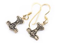 WINDALF Ohrhänger TORSAN 2.9 cm Kleiner Thorshammer Bronze WINDALF Ohrhänger TORSAN 2.9 cm Kleiner Thorshammer Bronze - Windalf.de