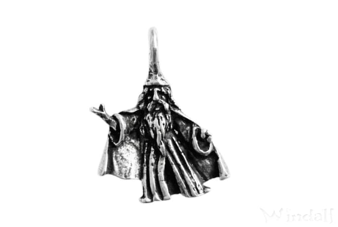 WINDALF Schmuck Anhänger MERLIN 2.4 cm Zauberer Schmuck Silber WINDALF Schmuck Anhänger MERLIN 2.4 cm Zauberer Schmuck Silber - Windalf.de