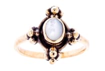 WINDALF R&ouml;mischer Ring ASINA 14 mm Himmlischer Perlmutt Bronze - Windalf.de