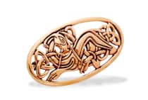 WINDALF Keltische Fibel CULAIN 4.8 cm Celtic Anderswelt Brosche Hund Bronze WINDALF Keltische Fibel CULAIN 4.8 cm Celtic Anderswelt Brosche Hund Bronze - Windalf.de