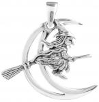 WINDALF Damen Hexen Schmuck Anhänger ARANA 3.1 cm Die kleine Hexe Silber WINDALF Damen Hexen Schmuck Anhänger ARANA 3.1 cm Die kleine Hexe Silber - Windalf.de