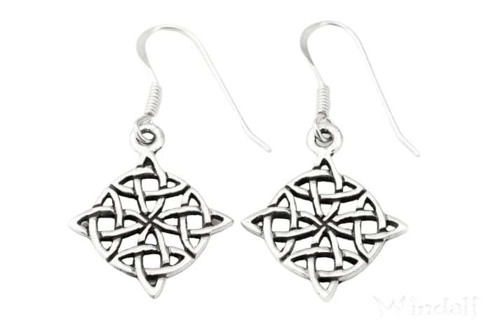 WINDALF Irische Damen Ohrhänger DANA 3.5 cm Keltischer Schmuck Silber - Windalf.de