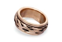 WINDALF Celtic Drehring Flammen von Askar 9 mm Partnerring Freundschaftsring Bronze - Windalf.de