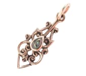 WINDALF Schmuck-Anhänger NINIA 2.5 cm Mittelalter Amulett Abalonemuschel Bronze - Windalf.de