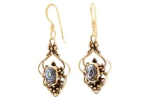 WINDALF Damen Ohrhänger SALIA 4 cm Bohemia Pauamuschel Ohrschmuck Bronze WINDALF Damen Ohrhänger SALIA 4 cm Bohemia Pauamuschel Ohrschmuck Bronze - Windalf.de