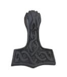 WINDALF Wikinger Schmuck Anhänger DONAR 3.3 cm Schwarzer Thorshammer Handarbeit Holz WINDALF Wikinger Schmuck Anhänger DONAR 3.3 cm Schwarzer Thorshammer Handarbeit Holz - Windalf.de