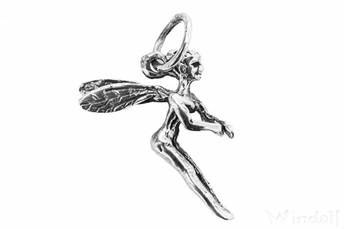 WINDALF Damen Schmuck Anh&auml;nger LIZA 2.2 cm Kleine Elfe Silber - Windalf.de