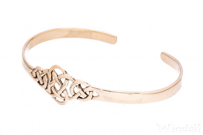 WINDALF Kelten Armreif ALESIA Ø 6 cm Keltischer Knoten Armschmuck Bronze WINDALF Kelten Armreif ALESIA Ø 6 cm Keltischer Knoten Armschmuck Bronze - Windalf.de